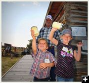 Making Butter at the Sommers Homestead. Photo by Terry Allen.