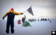 Vintage Snow Mobile Race. Photo by Terry Allen.