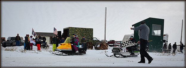 Checkered Flag!. Photo by Terry Allen.