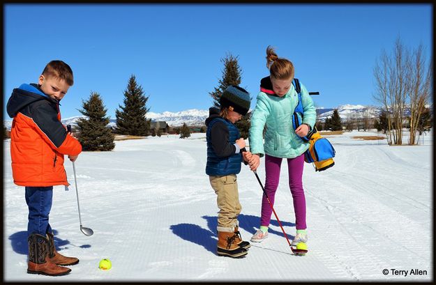 Charlotte Giving Lessons. Photo by Terry Allen.