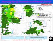 Wyoming flood outlook. Photo by National Weather Service.