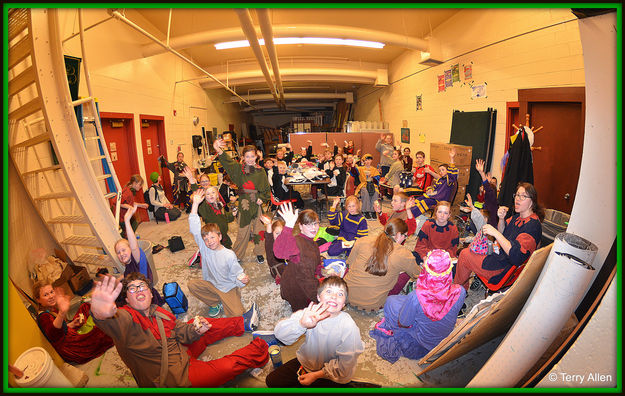 Lunch Time for Cast. Photo by Terry Allen.