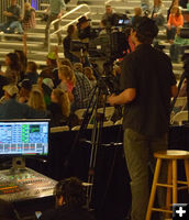 Camera crew. Photo by Dawn Ballou, Pinedale Online.