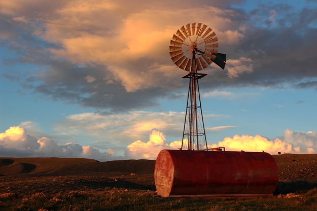 Soda Lake Wind Mill. Photo by Fred Pflughoft.