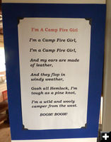 I'm a Camp Fire Girl. Photo by Dawn Ballou, Pinedale Online.