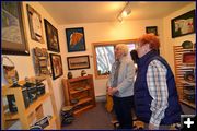 Sharon and Madeleine at Painted Dreams. Photo by Terry Allen.