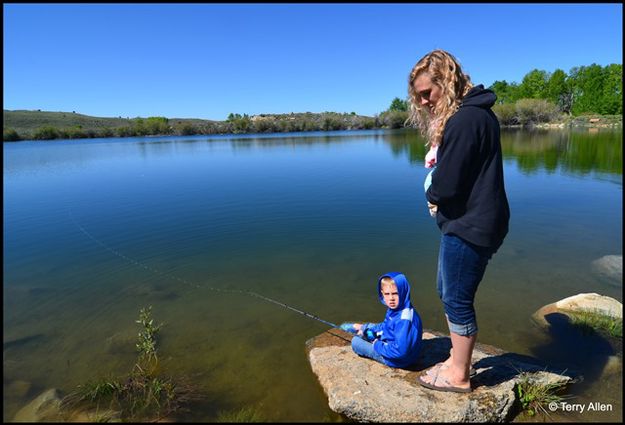 Mom and Son at The Ponds. Photo by Terry Allen.