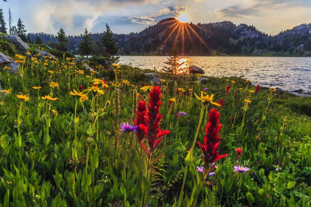 Sunset at Borem Lake. Photo by Dave Bell.