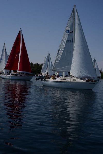 Regatta. Photo by Rita Donham, Wyoming Aerophoto.