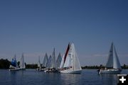 Regatta. Photo by Rita Donham, Wyoming Aerophoto.