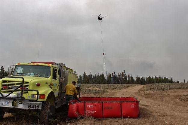 Loading up. Photo by Roosevelt Fire Information.