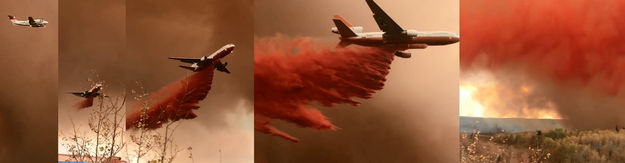 Retardant Drop. Photo by Jordan Kowert.