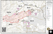 Roosevelt Fire map Sept 21. Photo by Roosevelt Fire Information.