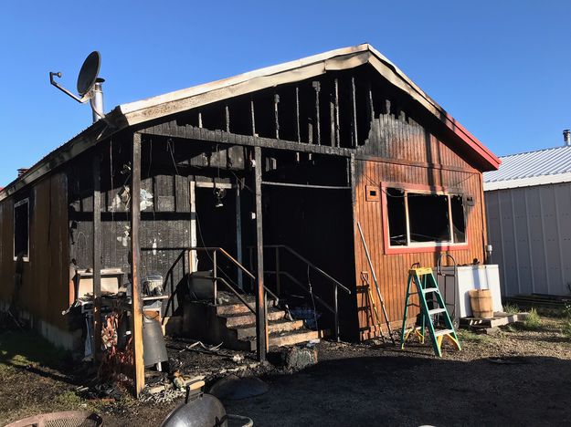 House Fire. Photo by Sublette County Unified Fire.