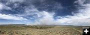 Tannerite fire panorama. Photo by Matt Daniels.