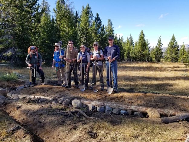 Trail work. Photo by Friends of the Bridger-Teton.