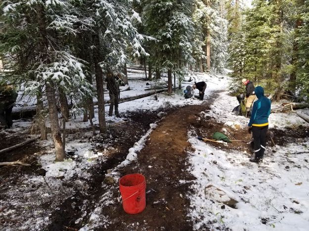 A little bit of snow. Photo by Friends of the Bridger-Teton.