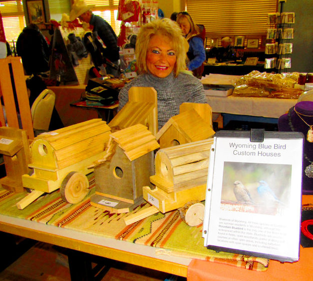 Bird Houses. Photo by Dawn Ballou, Pinedale Online.