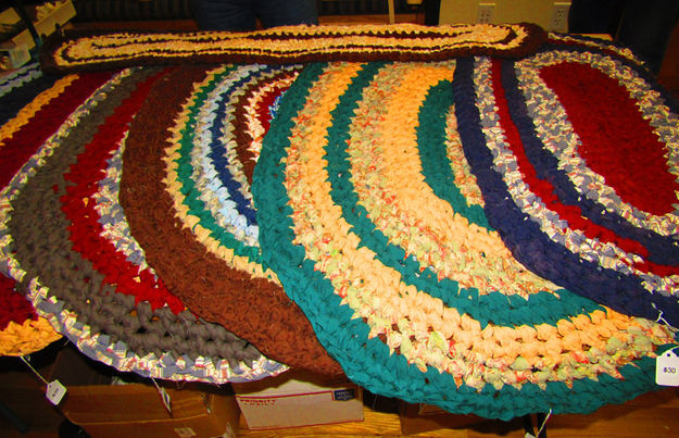 Hand-made rugs. Photo by Dawn Ballou, Pinedale Online.