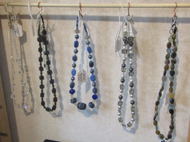 Necklaces. Photo by Dawn Ballou, Pinedale Online.