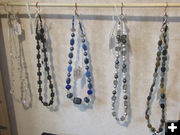 Necklaces. Photo by Dawn Ballou, Pinedale Online.