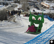 Green machine. Photo by Dawn Ballou, Pinedale Online.