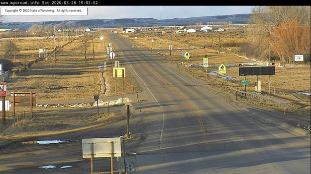 US 191 at Farson East. Photo by Wyoming Department of Transportation.