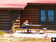 Studying. Photo by Dawn Ballou, ,Pinedale Online.