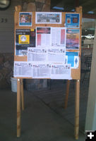 Information Board. Photo by Dawn Ballou, Pinedale Online.