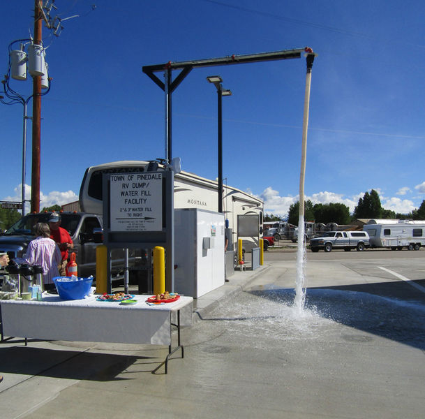 Water fill. Photo by Dawn Ballou, Pinedale Online.