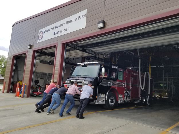 Roll Back Ceremony. Photo by Sublette County Unified Fire.