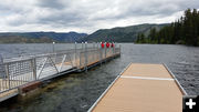 Floating pier. Photo by Wyoming Game & Fish.