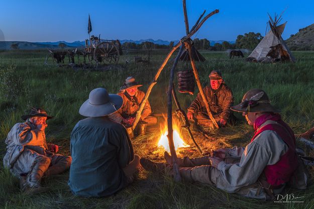 Finishing Dinner. Photo by Dave Bell.