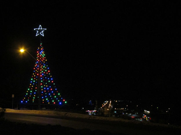 Lights over Pinedale. Photo by Pinedale Online.