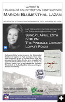 Holocaust talk April 25. Photo by .