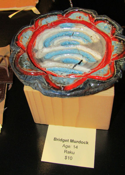 Raku by Bridget. Photo by Dawn Ballou, Pinedale Online.