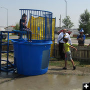 Dunk Tank. Photo by Dawn Ballou, Pinedale Online.