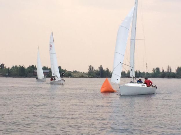 Around the bouy. Photo by Mindi Crabb.