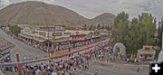 Lining the street at the Square. Photo by seejh.com.