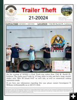 Food trailer theft. Photo by Jefferson County SO, Colorado.