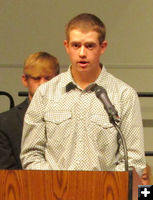 Boys State - Zane Hayward. Photo by Dawn Ballou, Pinedale Online.