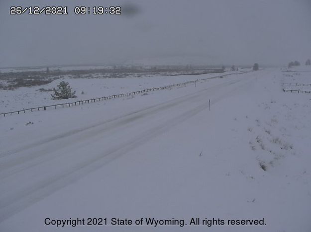 US 189/191 in Bondurant . Photo by WYDOT webcam.