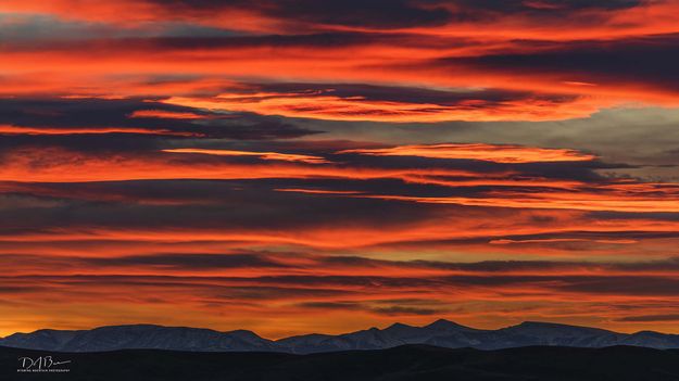 Wyoming Range Sunset. Photo by Dave Bell.