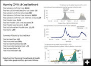 Wyoming COVID-19 dashboard. Photo by Pinedale Online.