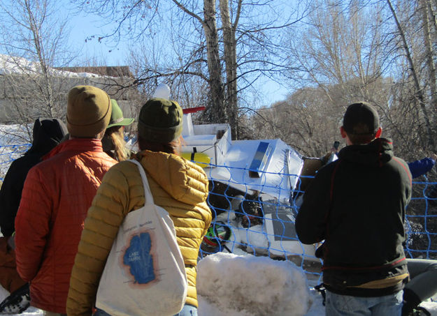 Ghostly crash. Photo by Dawn Ballou, Pinedale Online.