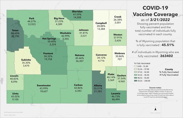 March 21, 2022. Photo by Wyoming Department of Health.