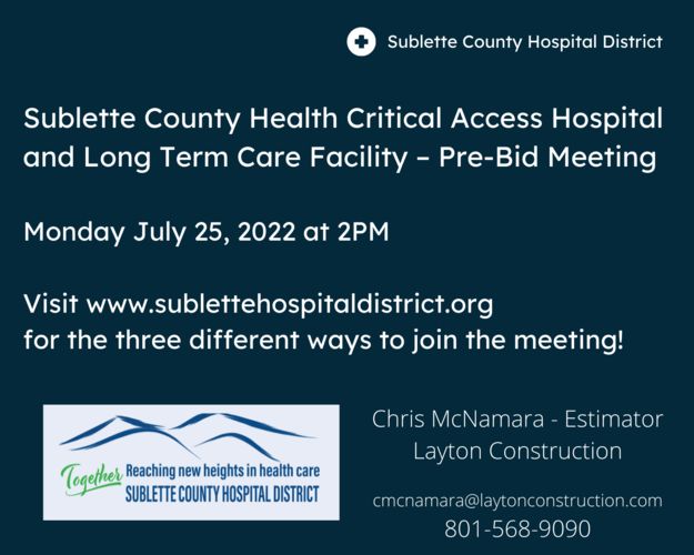 Pre-bid meeting July 25. Photo by Sublette County Hospital District.