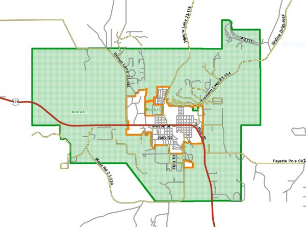 Mosquito Spraying area around Pinedale. Photo by Sublette County Mosquito Abatement District #1.