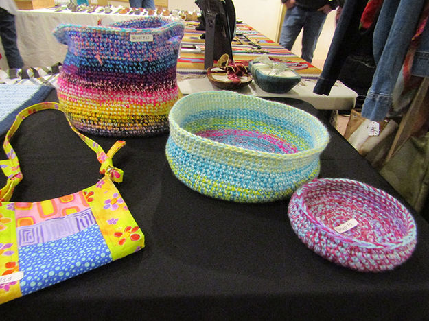 Fabric Baskets. Photo by Dawn Ballou, Pinedale Online.