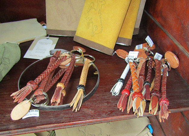 Braided Key Fobs. Photo by Dawn Ballou, Pinedale Online.